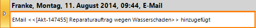 Kontakteintrag für E-Mails