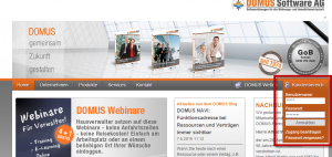 DOMUS_4000_Login_Kundenbereich