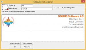DOMUS_ 4000_Textbaustein_bearbeiten