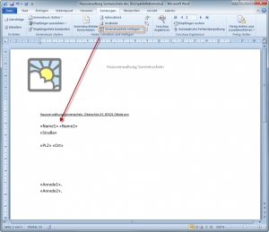 Seriendruckbearbeitung Word